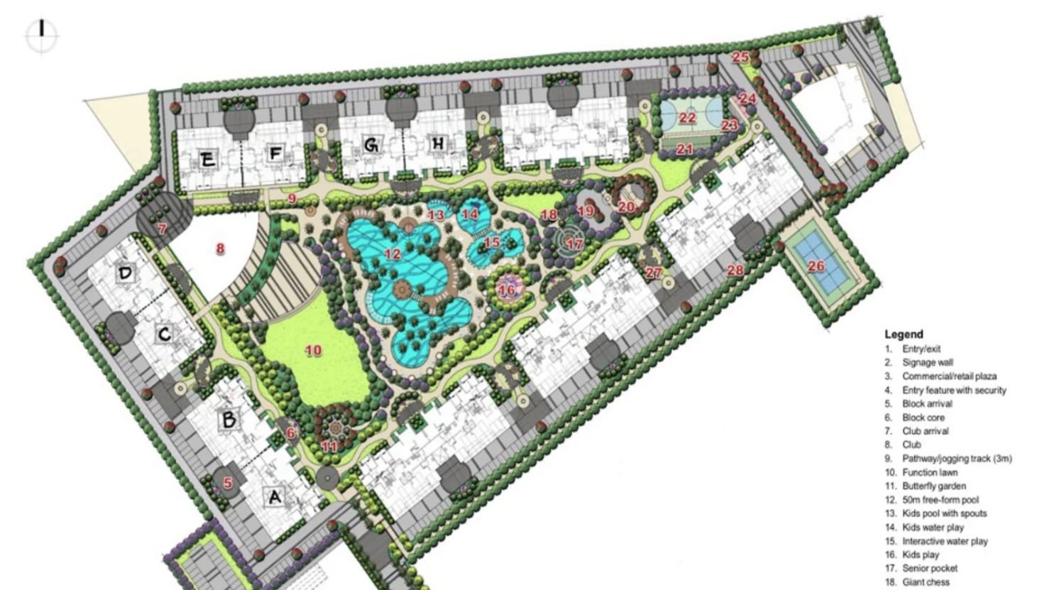 Smartworld One DXP project overview towers township layout