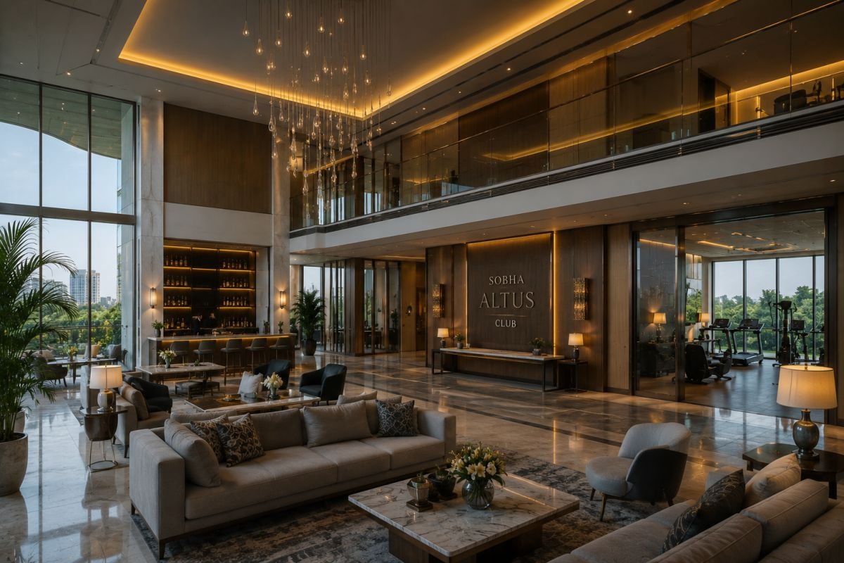 Luxury clubhouse and lifestyle spaces at Sobha Altus Gurgaon