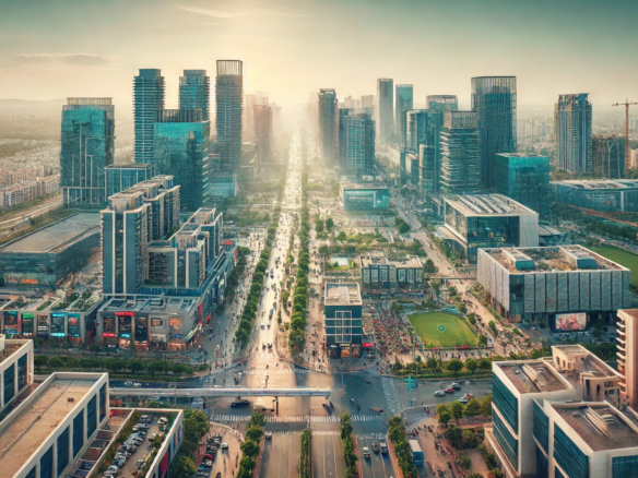 Gurgaon investment corridors skyline showing major residential growth zones in 2026