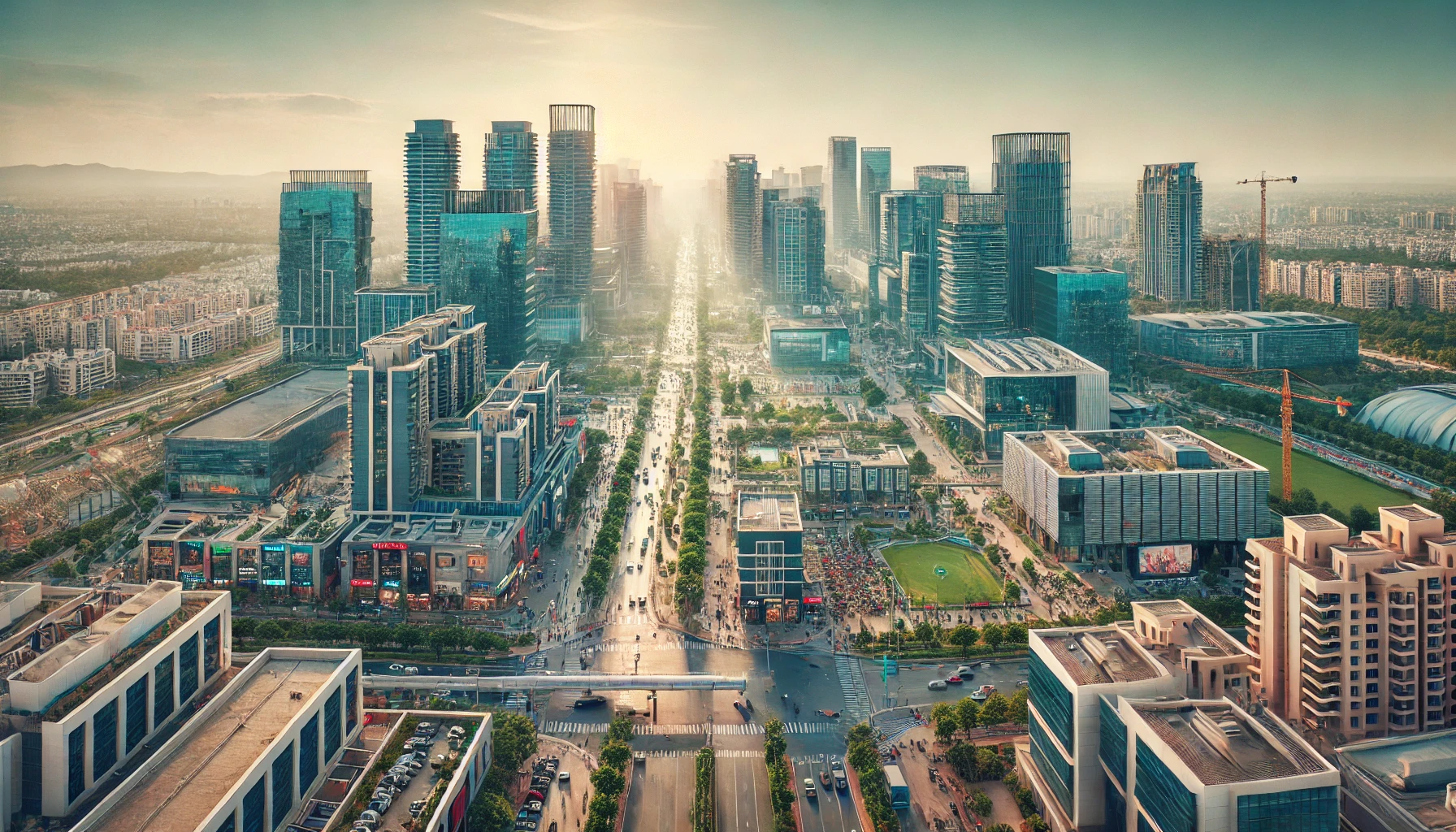 Gurgaon investment corridors skyline showing major residential growth zones in 2026