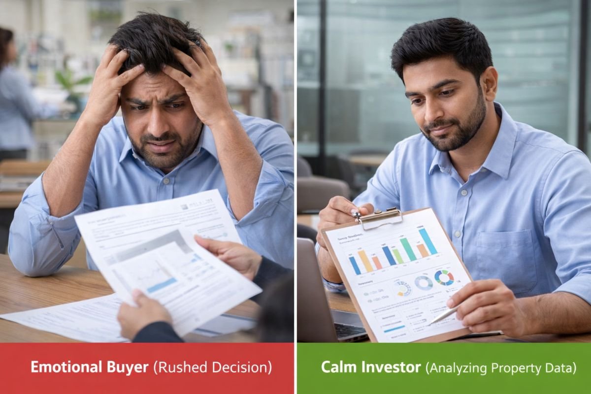 smart investor vs emotional buyer real estate decision comparison India