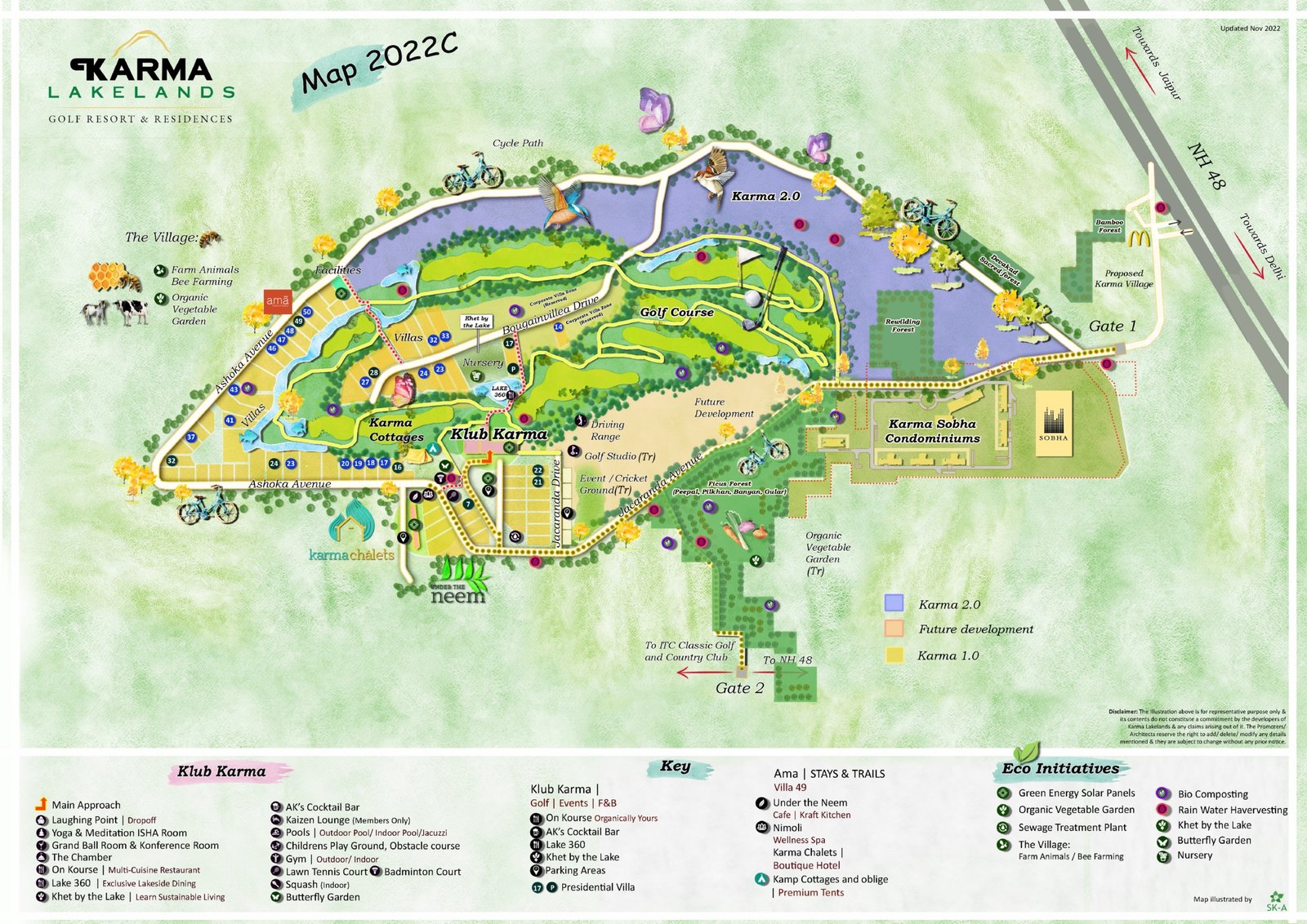 Sobha Aranya master plan Karma Lakelands 270 acre ecosystem layout