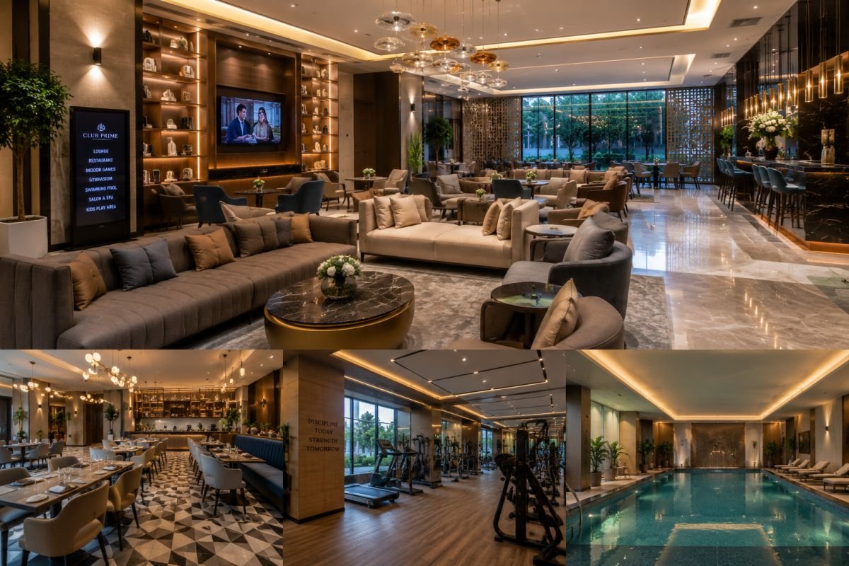 Club Prime luxury clubhouse interior at Prime Residences Gurgaon