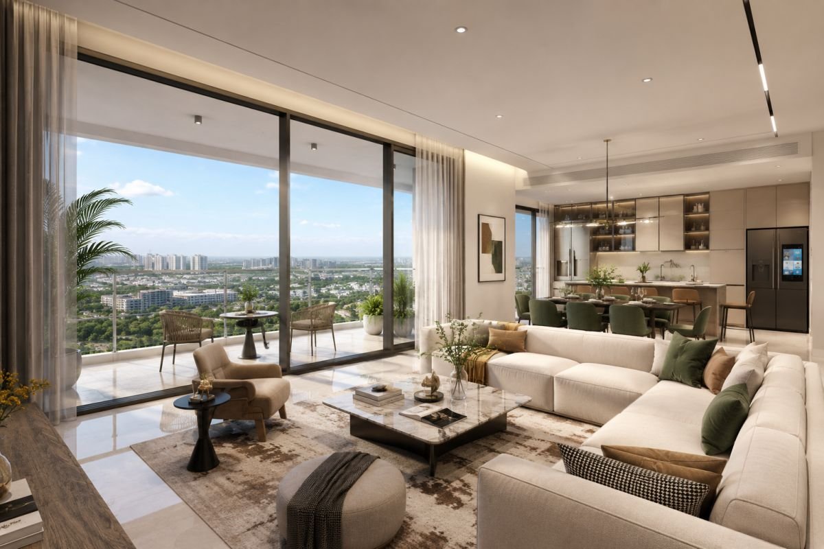 Spacious apartment interiors at Conscient Elaira Residences Sector 80