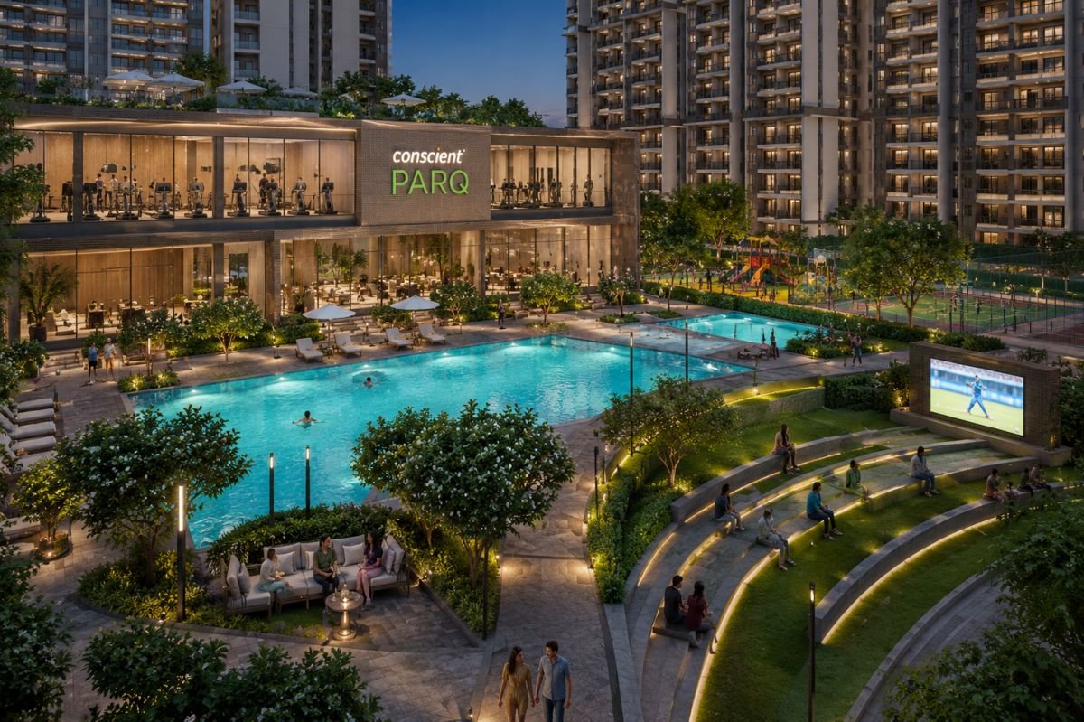 Clubhouse and lifestyle amenities at Conscient Parq Sector 80 Gurgaon