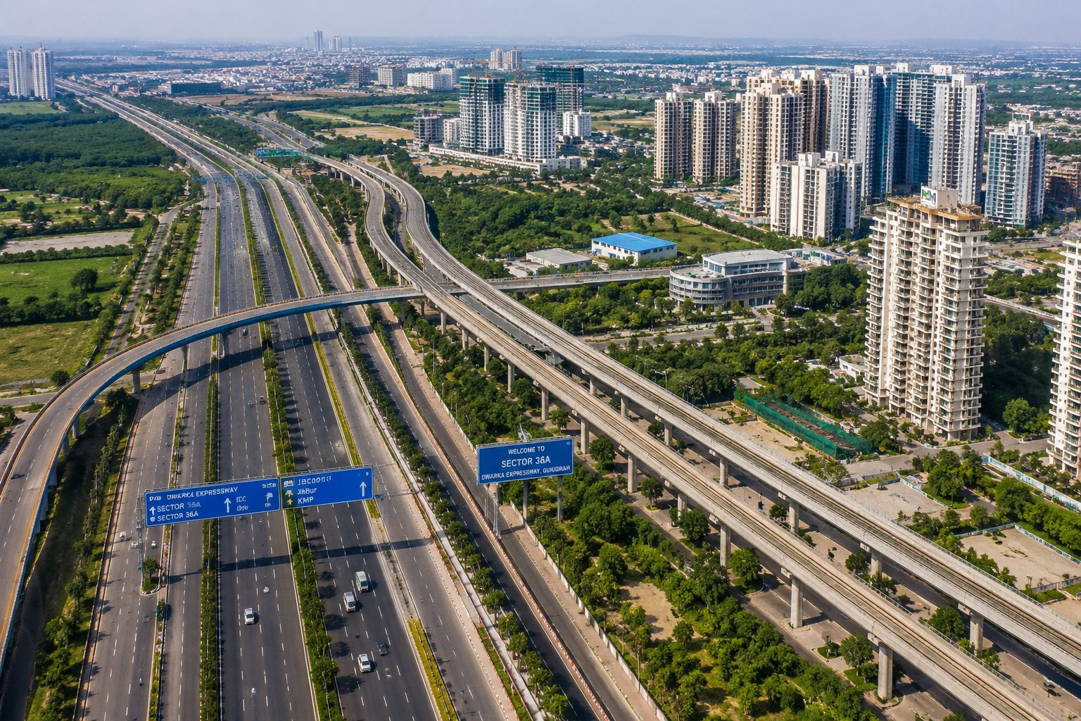 Dwarka Expressway and Sector 36A Gurgaon infrastructure connectivity
