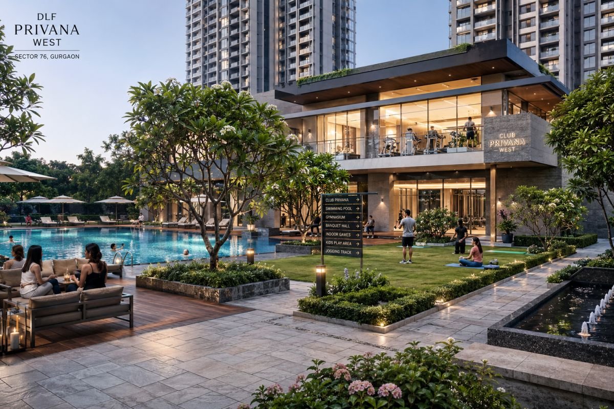 Clubhouse and lifestyle amenities at DLF Privana West Gurgaon