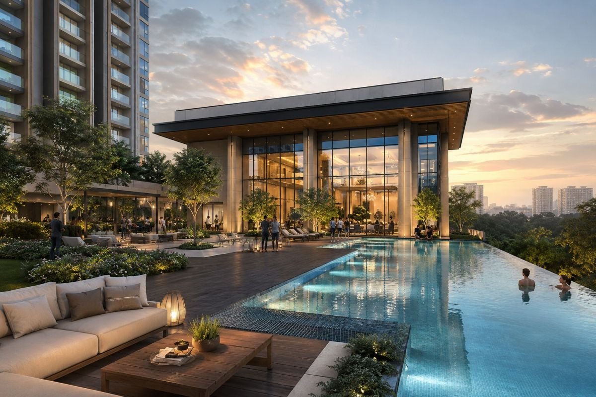 DLF The Arbour clubhouse and luxury lifestyle amenities