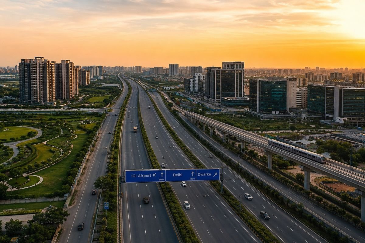 Dwarka Expressway Sector 106 Gurgaon connectivity towards Delhi and IGI Airport