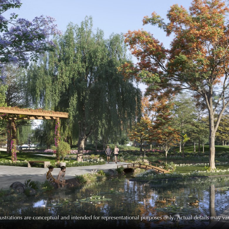 Emaar Serenity Hills Sector 86 Gurgaon township overview with open greens