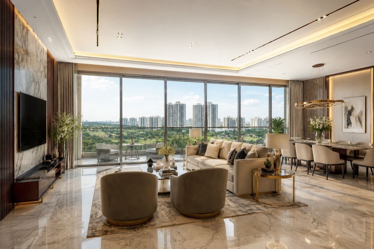 Spacious 3 and 4 BHK apartment interior at Emaar Urban Oasis Gurgaon