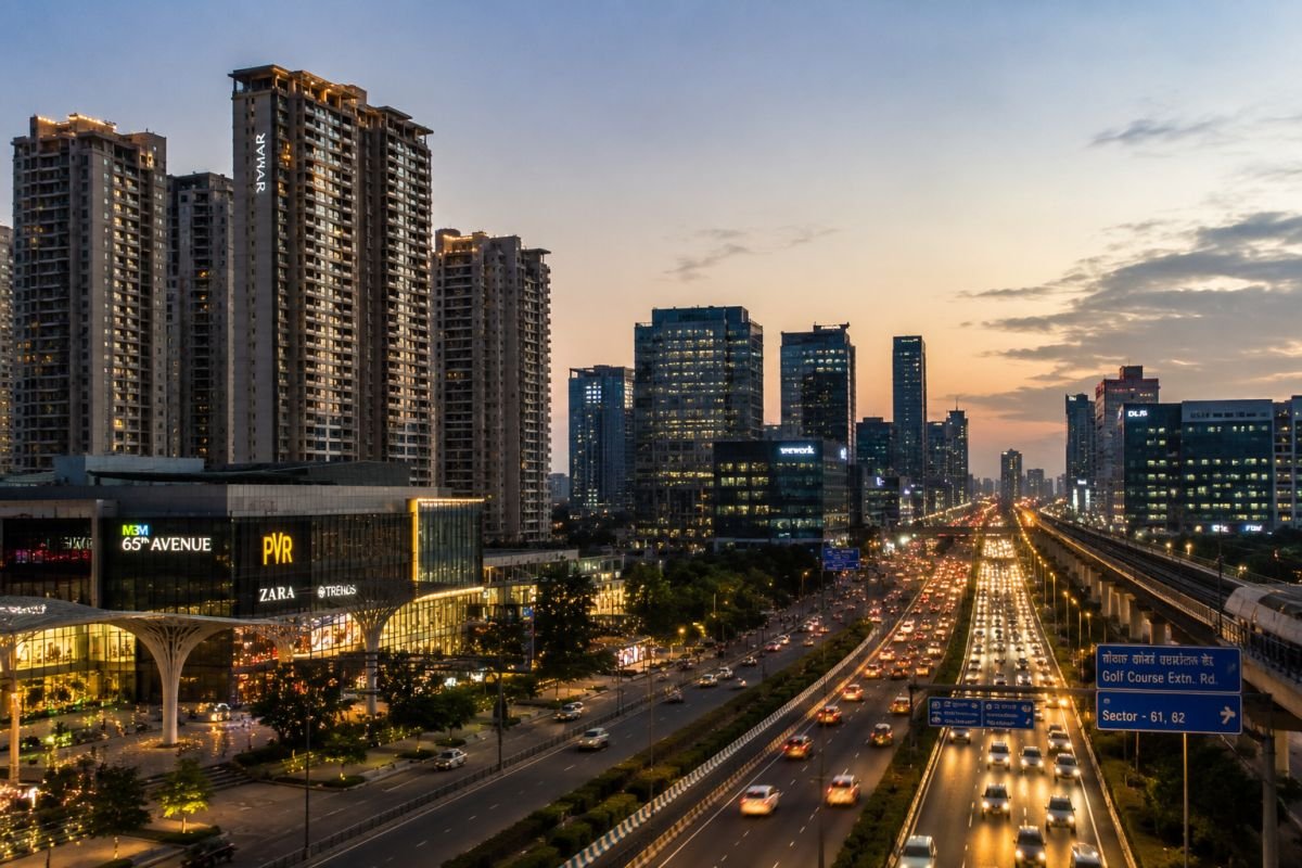 Golf Course Extension Road luxury real estate corridor Gurgaon