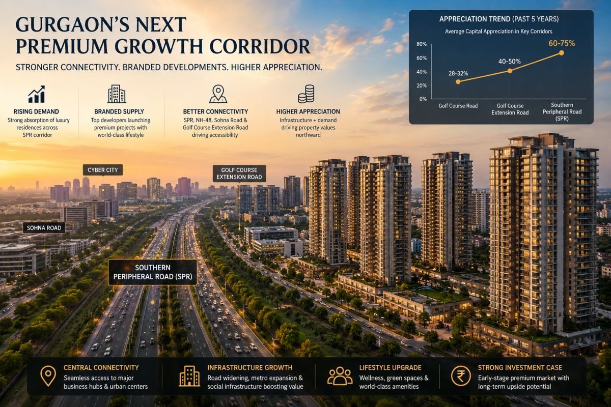 Gurgaon luxury real estate investment growth around SPR corridor