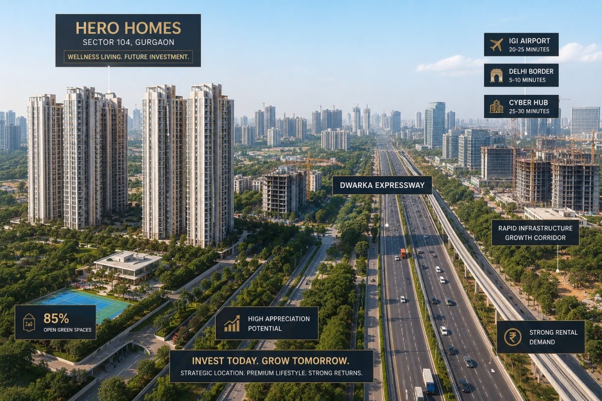 Investment potential and future growth of Hero Homes Sector 104 Gurgaon