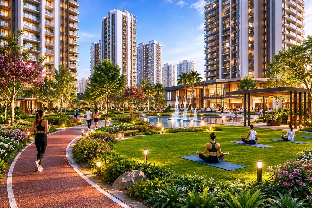 Wellness-focused green living spaces at Hero Homes Sector 104 Gurgaon