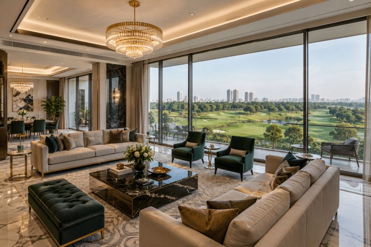 Spacious apartment interiors at M3M Mansion Gurgaon