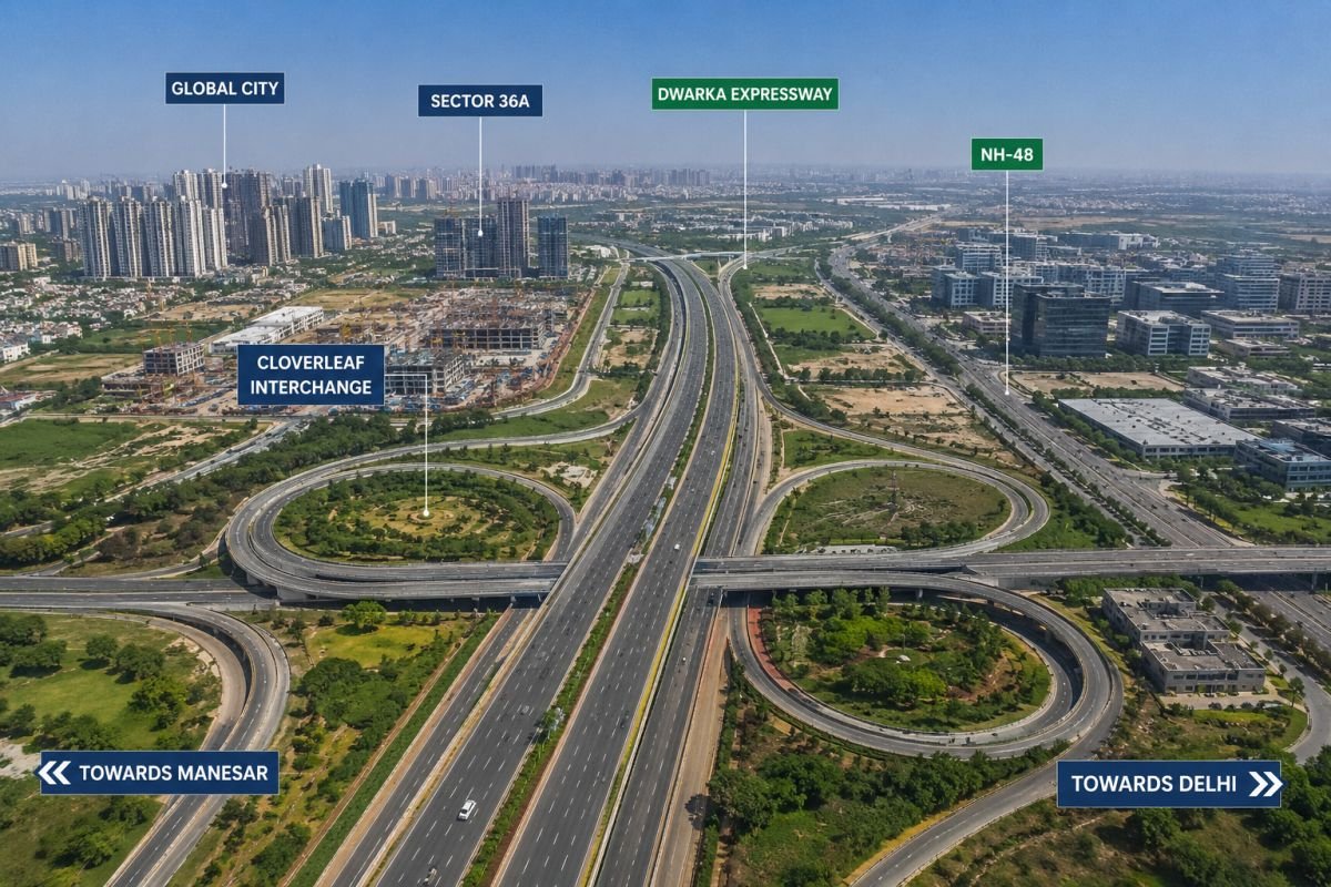 Dwarka Expressway connectivity near Max Estate 360 Gurgaon