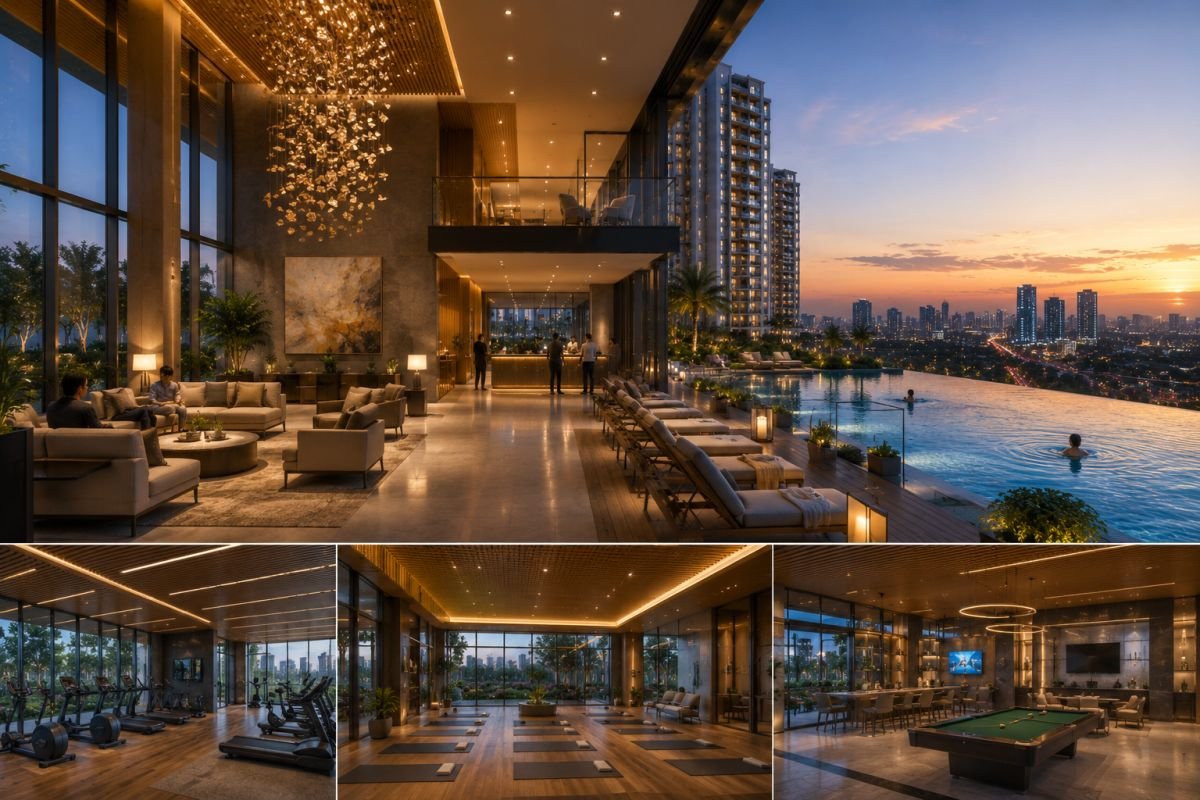 Twin clubhouse and luxury amenities at Signature Global De Luxe DXP