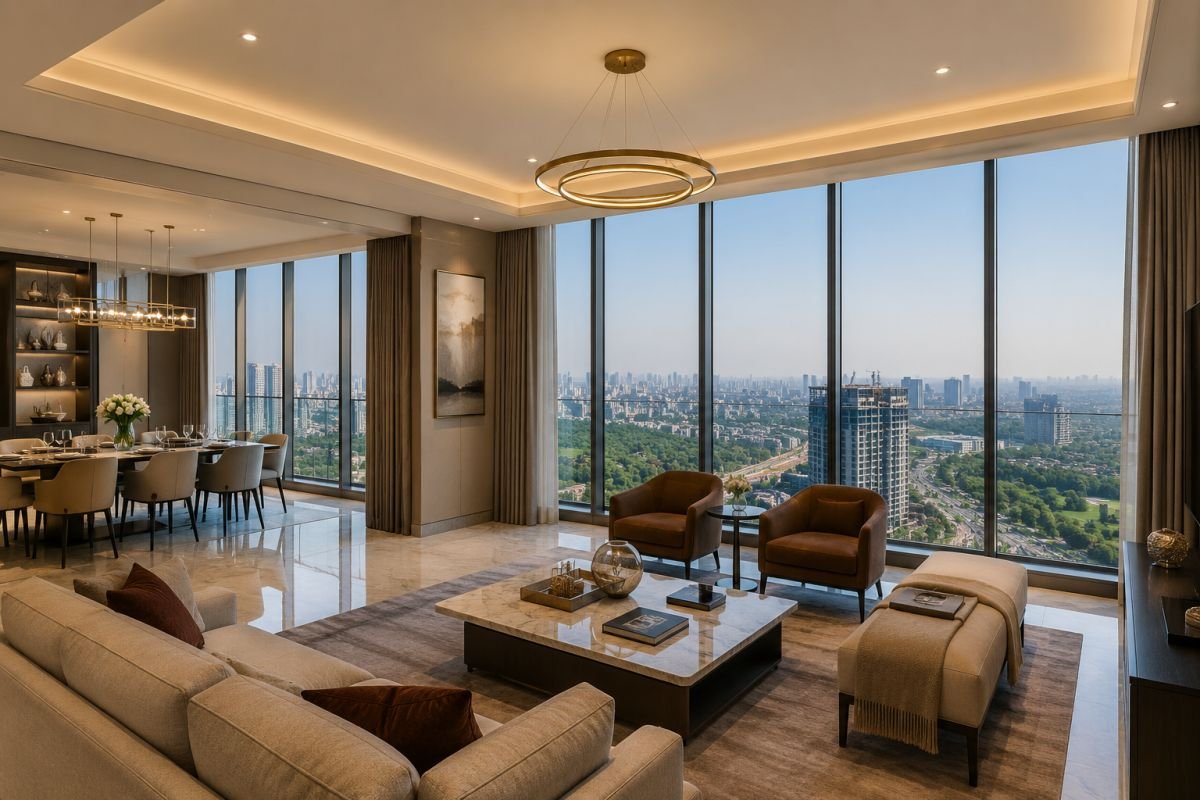 Spacious luxury apartment interior at Tulip Monsella Gurgaon