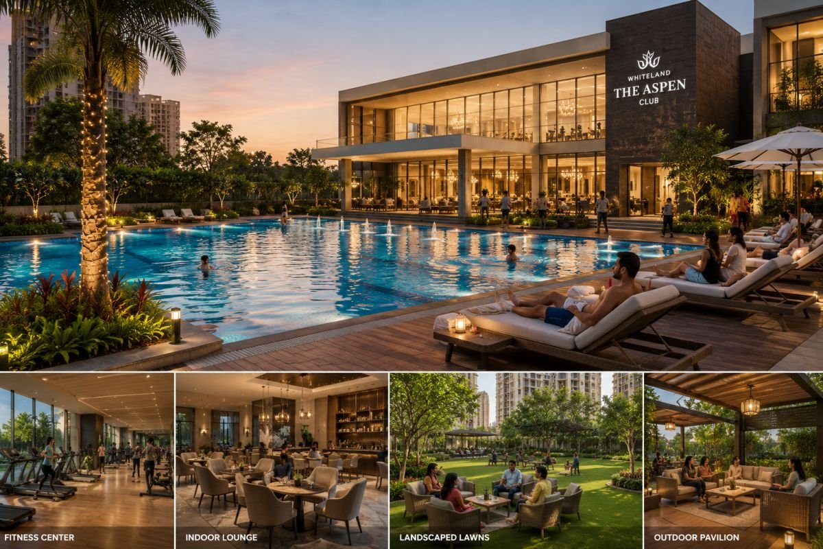 Clubhouse and lifestyle amenities at Whiteland The Aspen Sector 76 Gurgaon