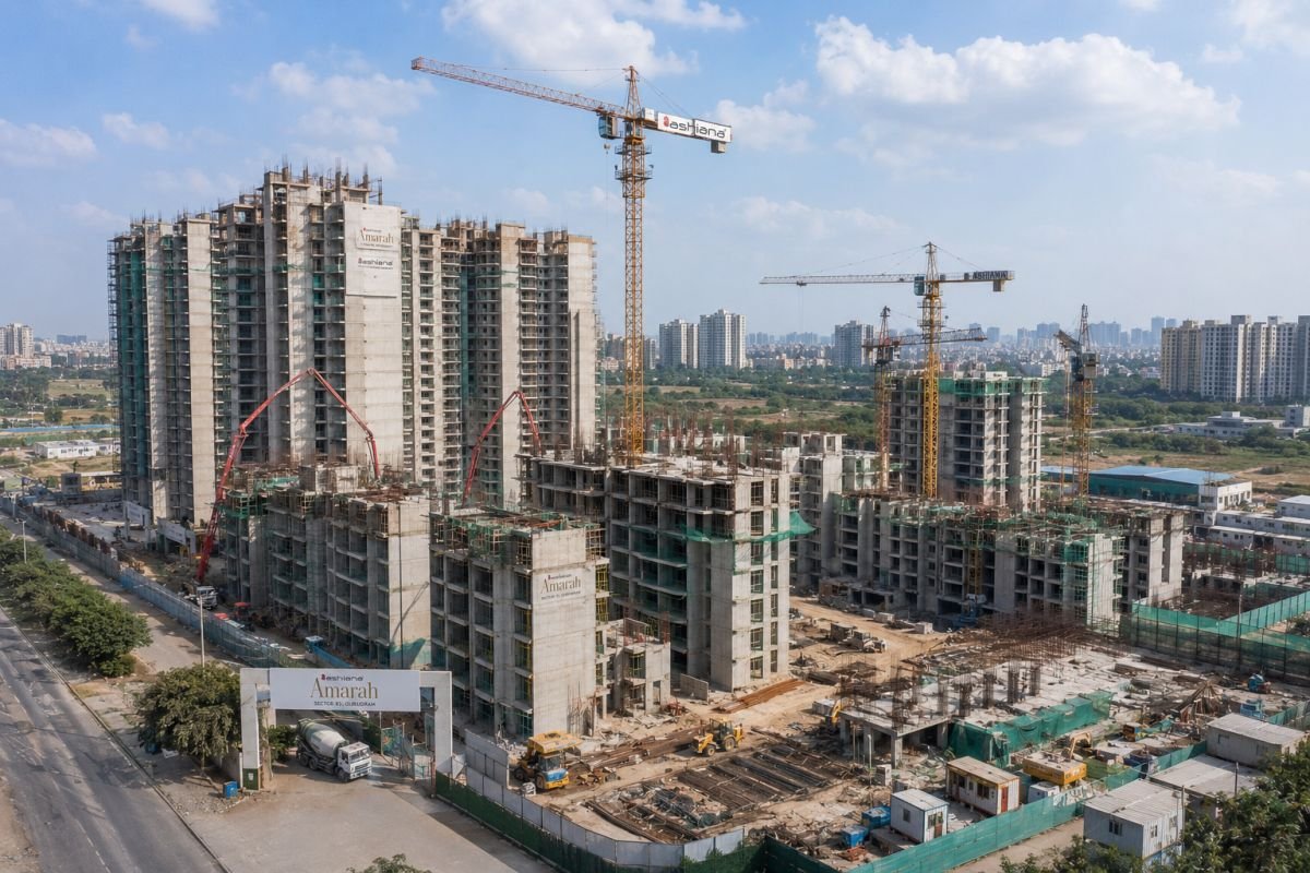 Ashiana Amarah Sector 93 Gurgaon construction progress update