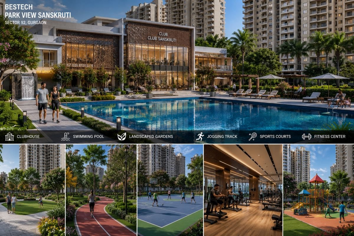 Clubhouse and lifestyle amenities at Bestech Park View Sanskruti Gurgaon