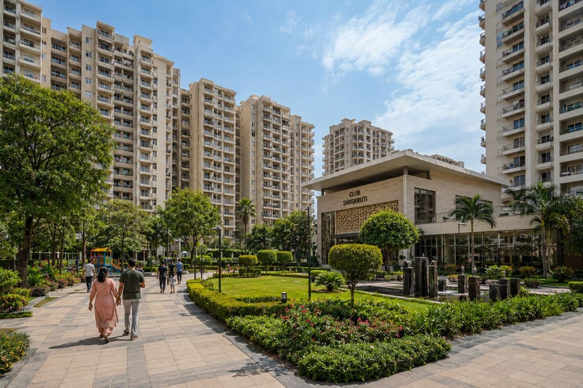 Ready-to-move residential towers at Bestech Park View Sanskruti