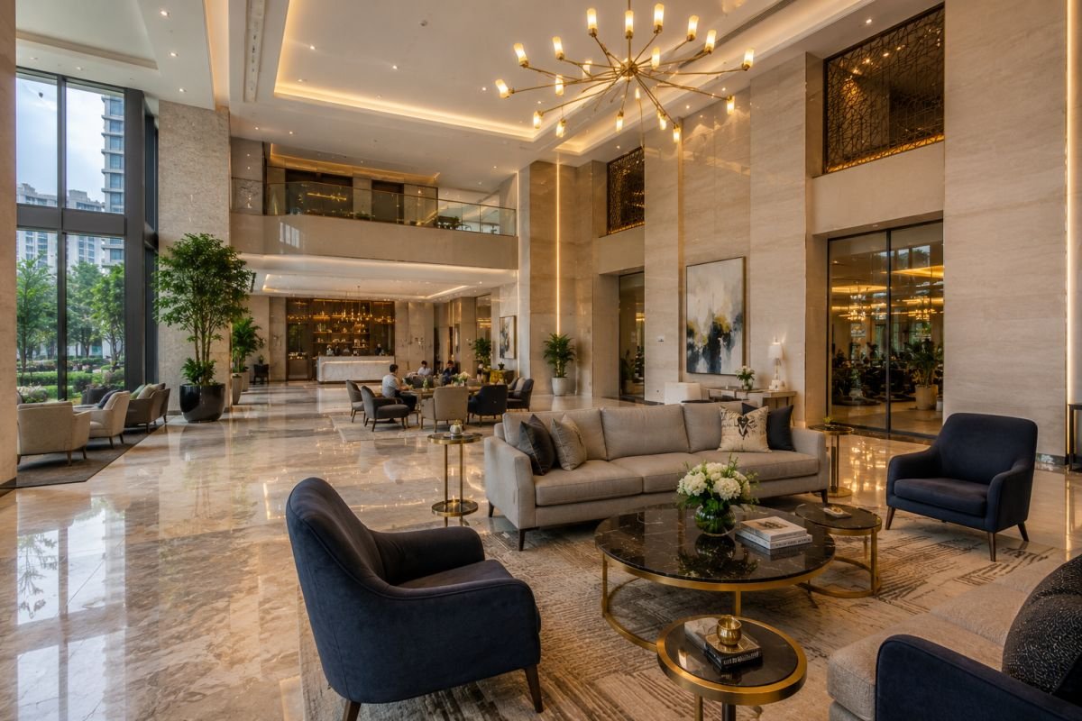 Premium clubhouse and lobby area at Bestech Park View Spa Next
