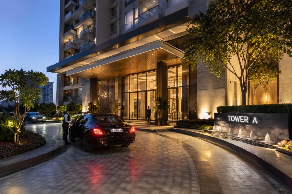 Grand arrival entrance at BPTP Downtown 66 Gurgaon