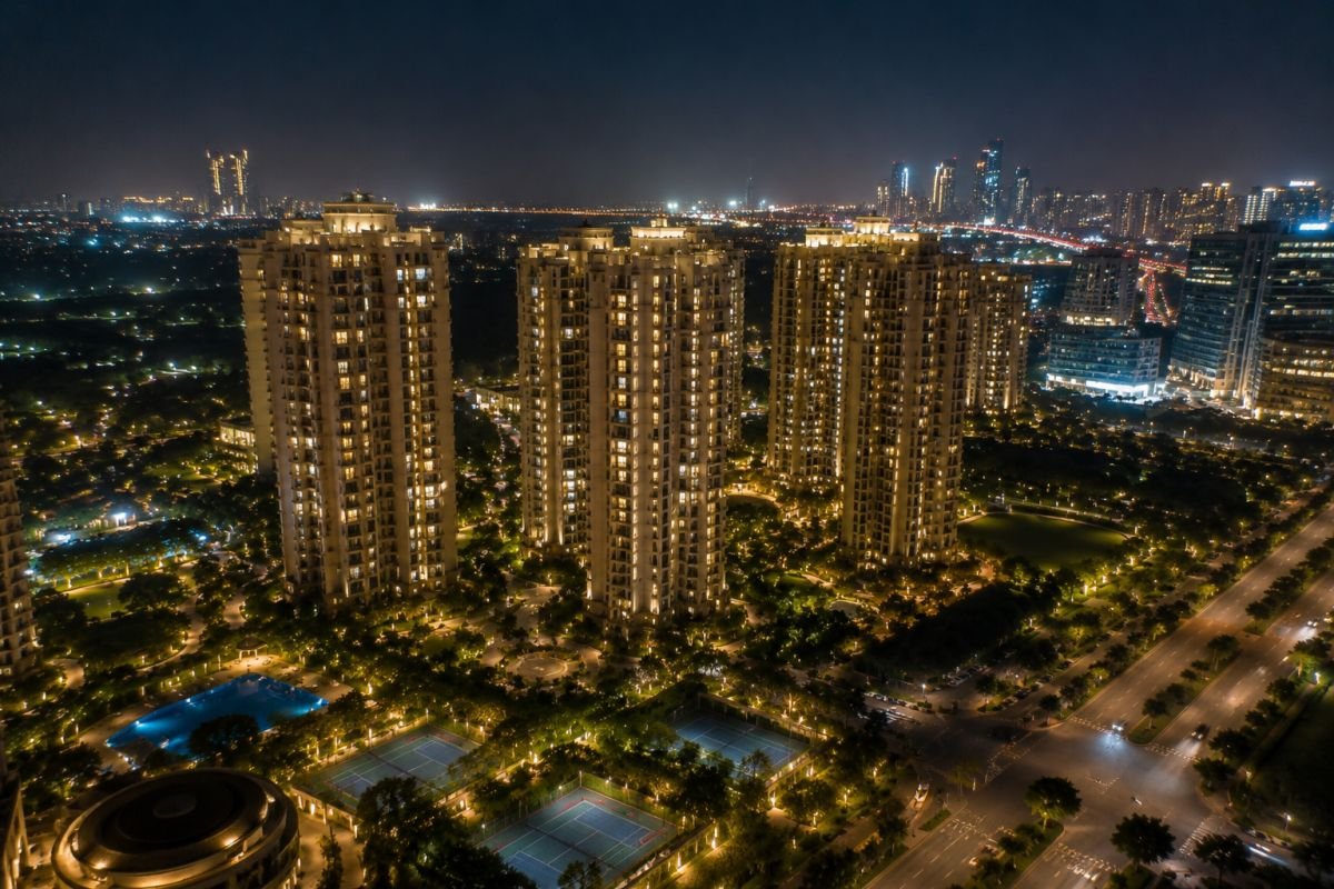 Night view of BPTP Mansions Park Prime Gurgaon
