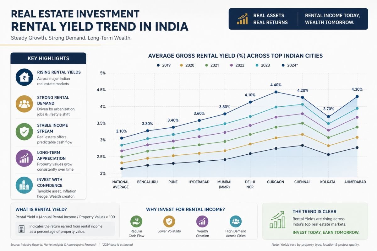 Rental yield and ROI trend for Central Park serviced apartments Gurgaon