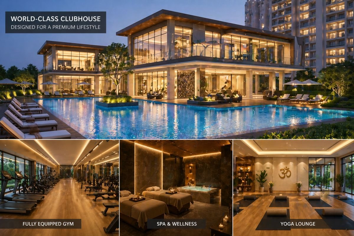 Indiabulls Centrum Park clubhouse swimming pool gym spa Gurgaon luxury amenities
