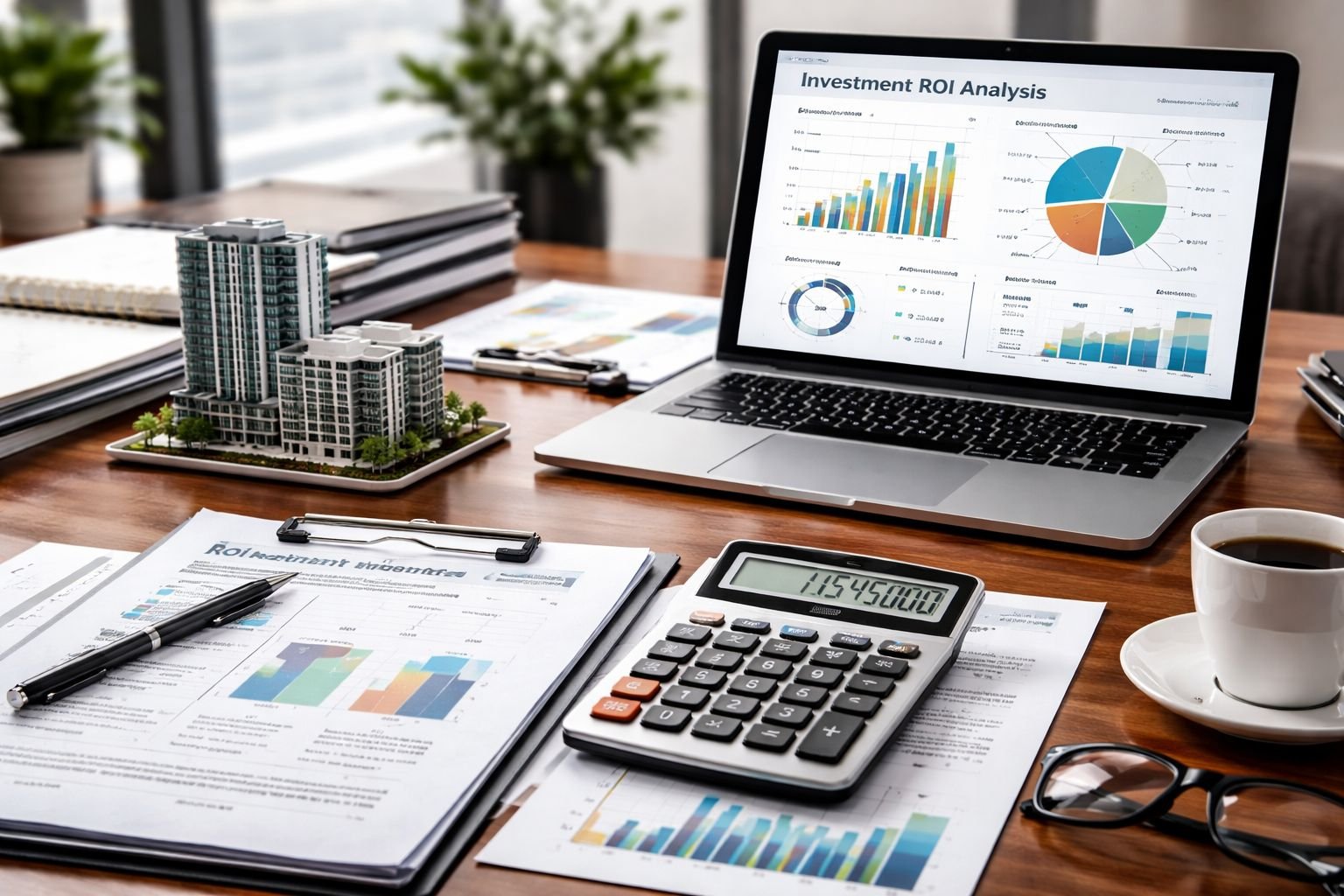 Commercial property ROI Gurgaon 2026 rental yield and cap rate analysis illustration