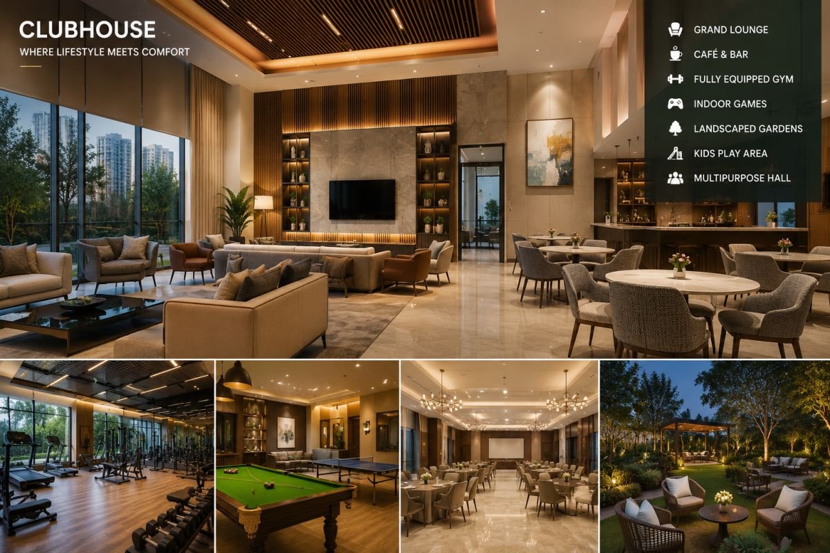 Clubhouse and amenities at Conscient Heritage One Gurgaon