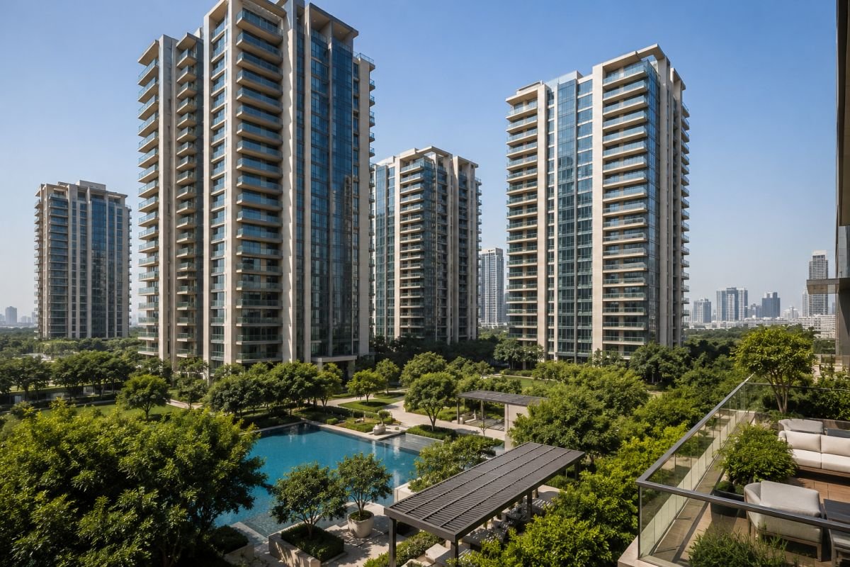 Premium residential towers at DLF The Camellias Sector 42