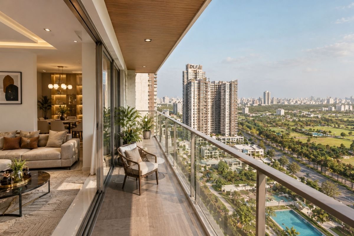 Spacious apartment layout and residential environment at DLF New Town Heights 1