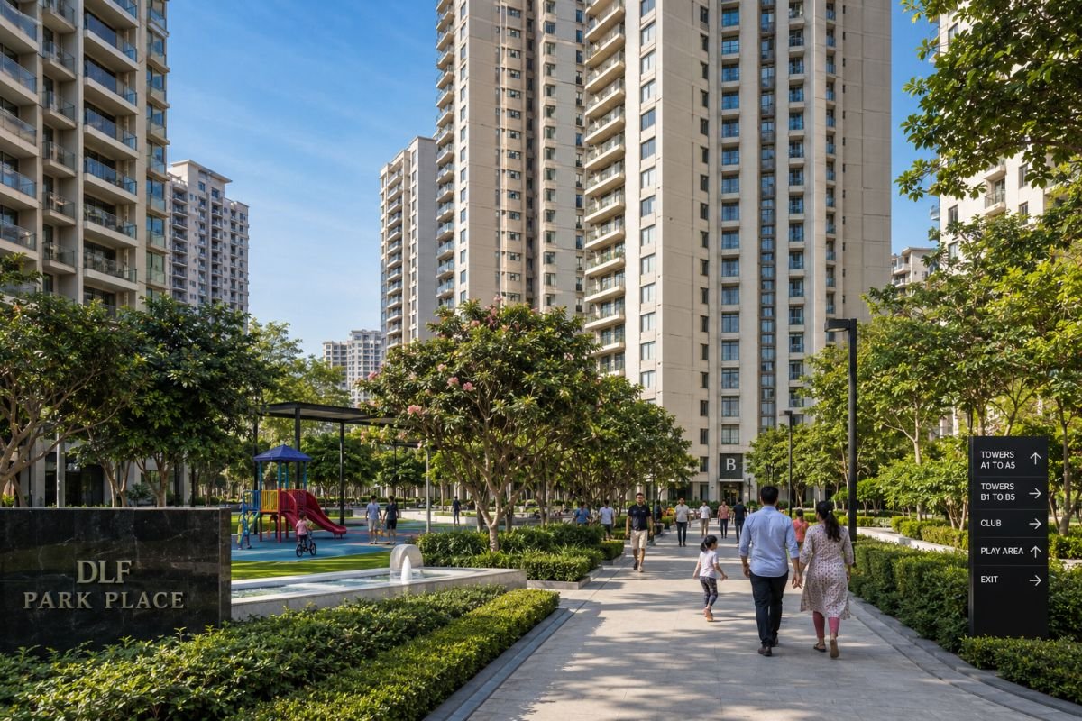 DLF Park Place completed residential community Gurgaon