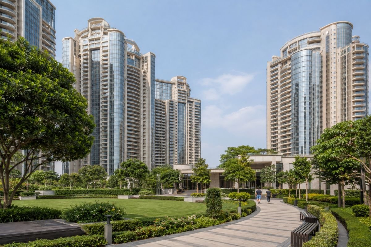 DLF The Camellias ready to move residential community GurgaonDLF The Camellias is a fully operational luxury residential community with mature landscaping and completed infrastructure.