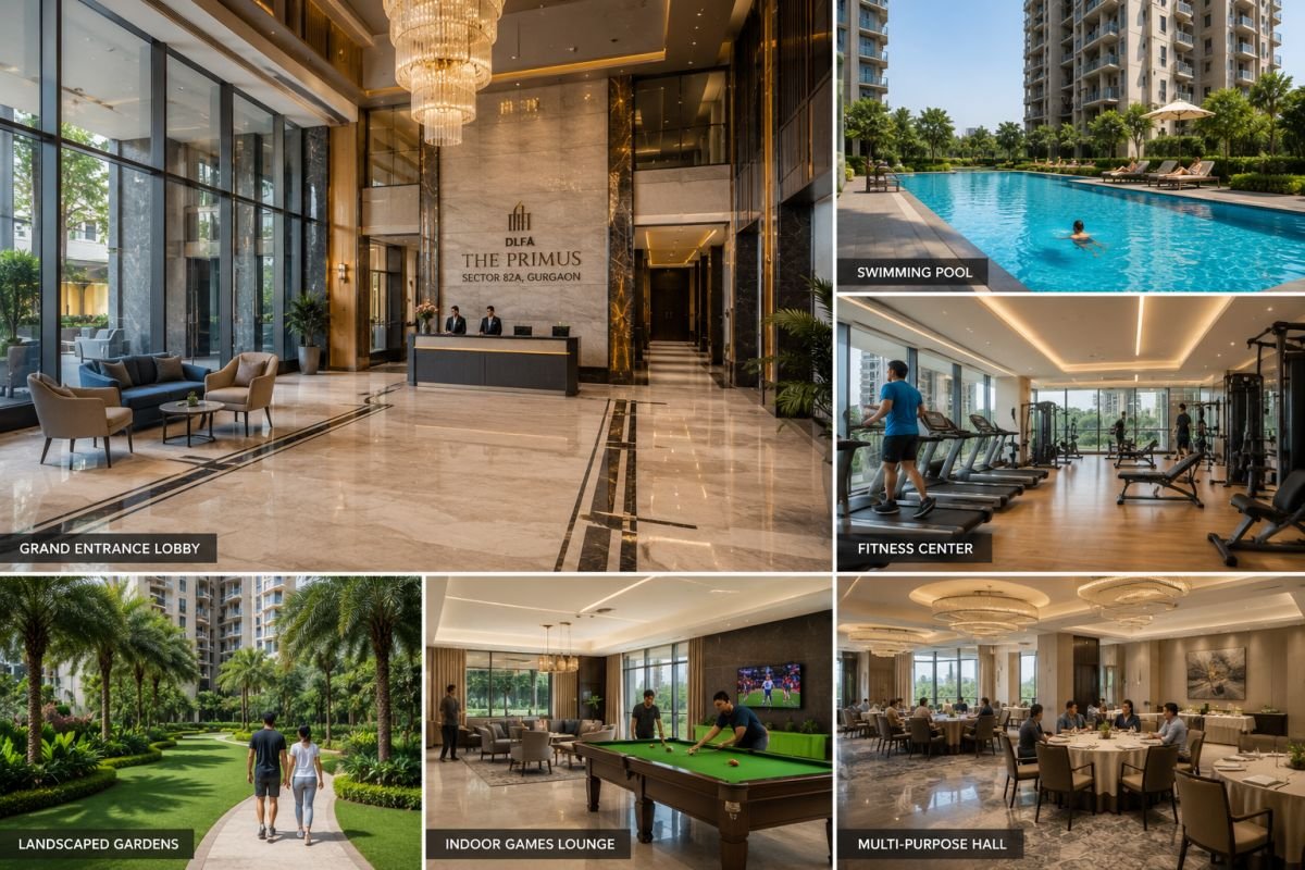 Clubhouse and lifestyle amenities at DLF The Primus Gurgaon