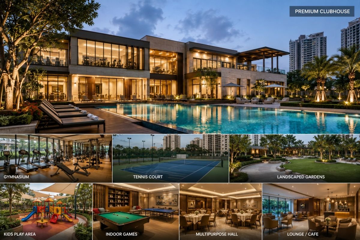 Clubhouse and lifestyle amenities at DLF The Skycourt Gurgaon