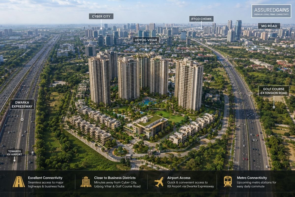 Connectivity from DLF The Skycourt to NH-48 and Dwarka Expressway