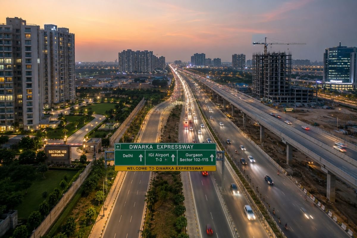 Dwarka Expressway connectivity near BPTP Amstoria Sector 102 Gurgaon