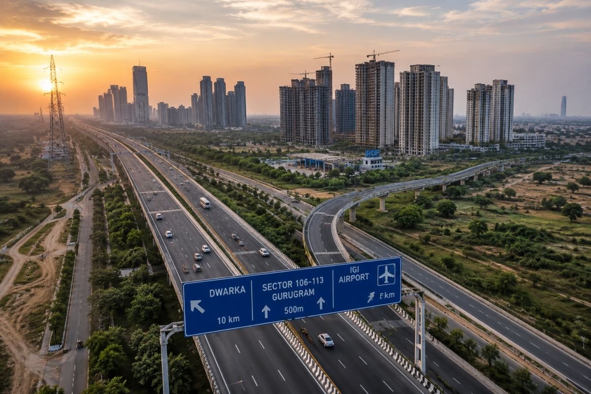 Elan The Emperor connectivity to airport and Dwarka Expressway