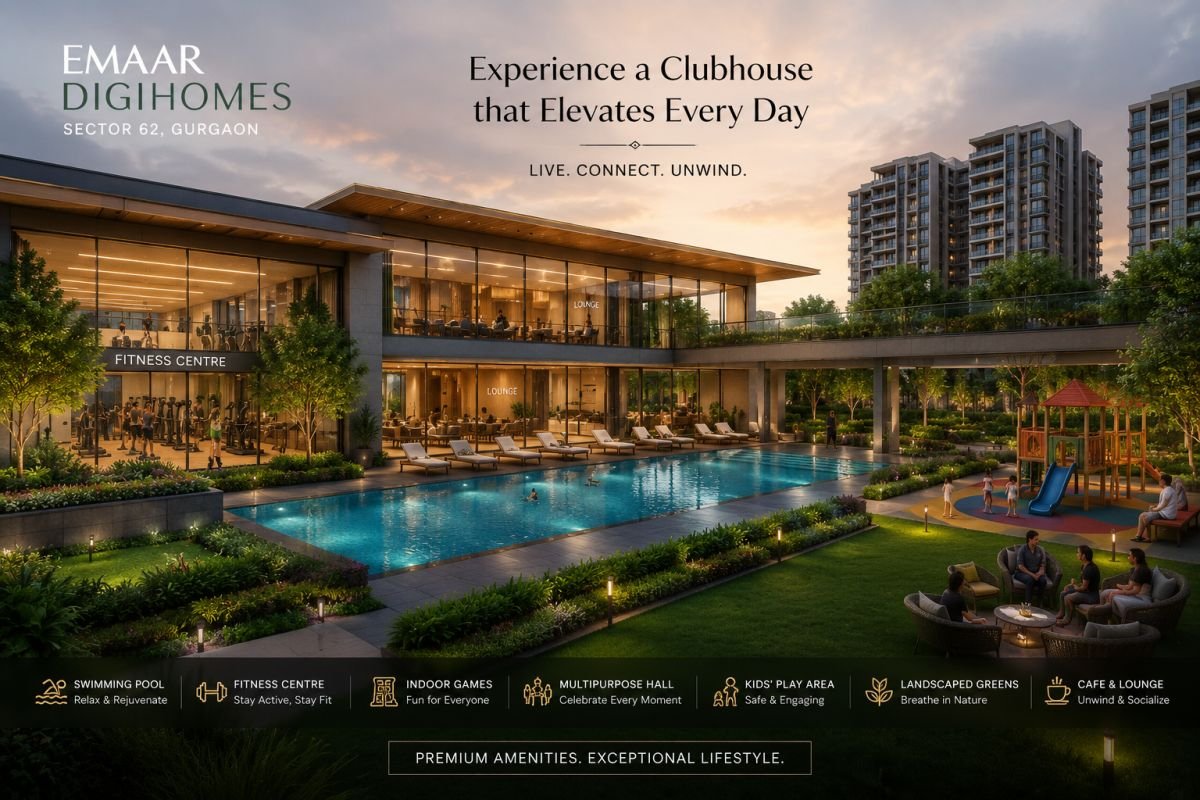 Clubhouse and lifestyle amenities at Emaar DigiHomes Gurgaon