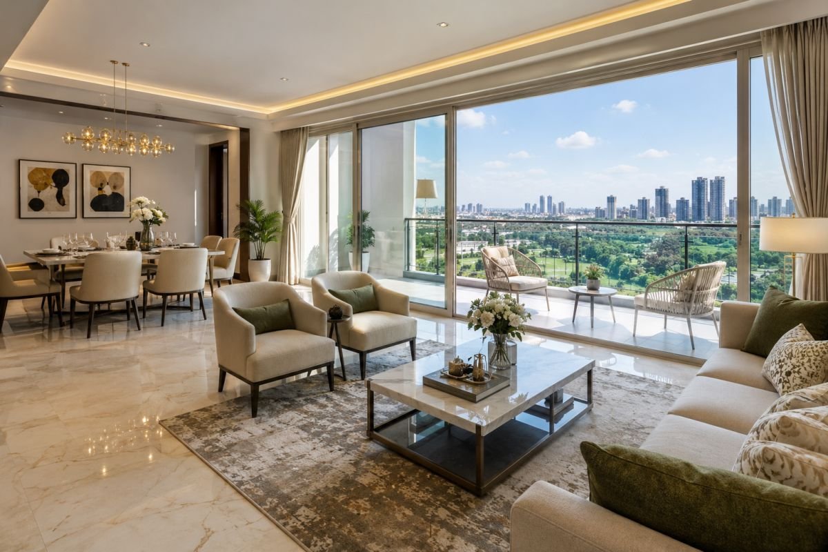 Spacious apartment interior at Emaar Gurgaon Greens
