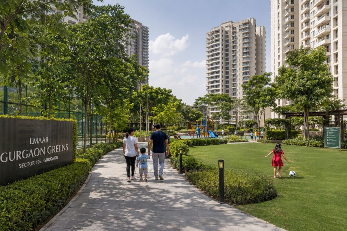 Community view of Emaar Gurgaon Greens Gurgaon