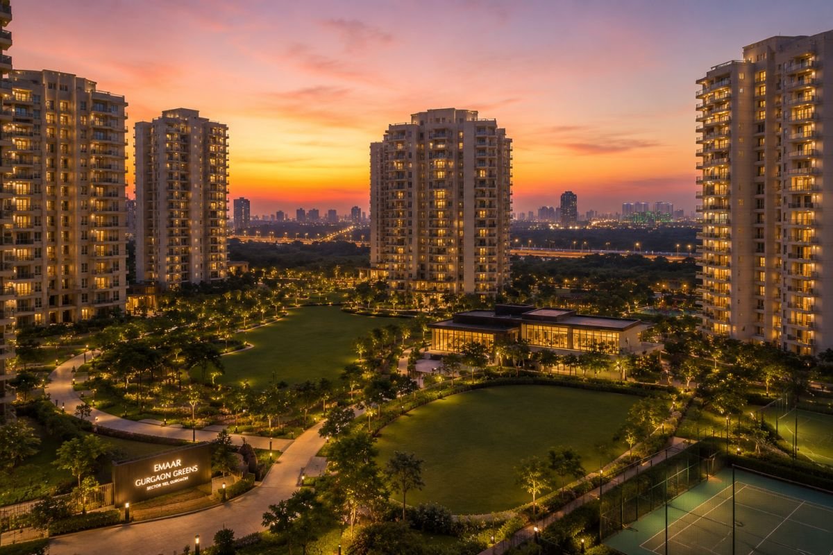 Sunset view of Emaar Gurgaon Greens Sector 102 Gurgaon