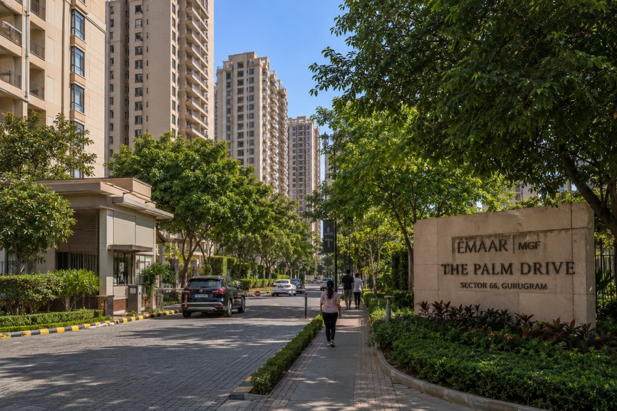 Ready-to-move residential community at Emaar MGF The Palm Drive