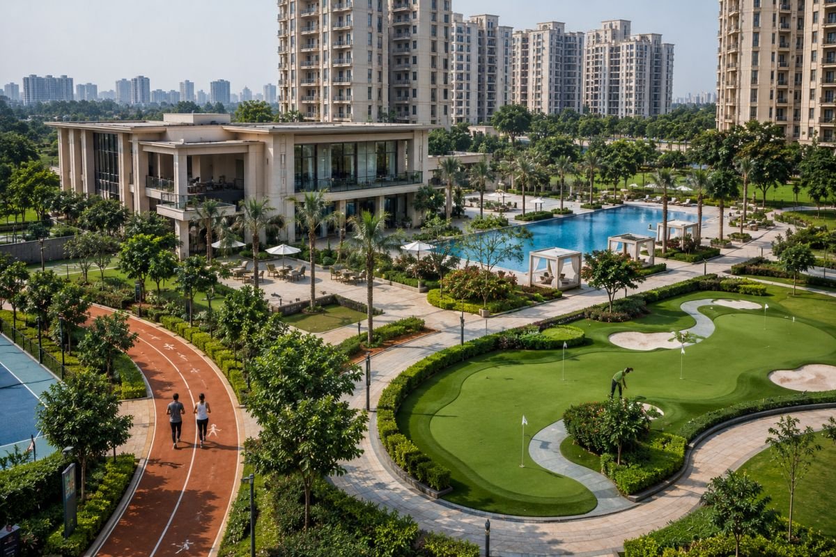 Clubhouse and recreational amenities at Emaar Palm Gardens