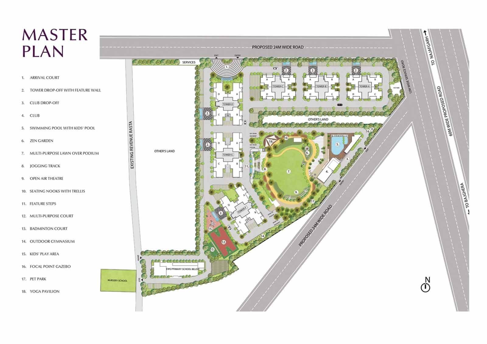 Emaar Urban Ascent master plan tower layout podium clubhouse design